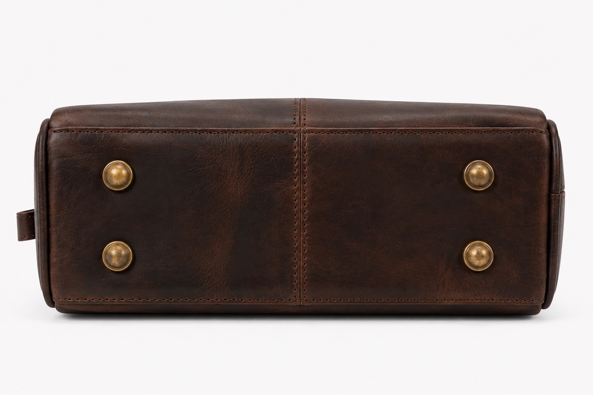 Premium Leather Grooming Bag