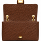 Textured Brown Chain Shoulder Bag