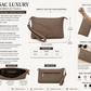 Textured Taupe Wristlet Clutch