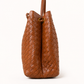 Braided PU Tote Bag - Burgundy