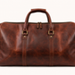 Vintage Leather Travel Duffel Bag – Reddish Brown