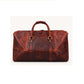 Vintage Leather Travel Duffel Bag – Reddish Brown