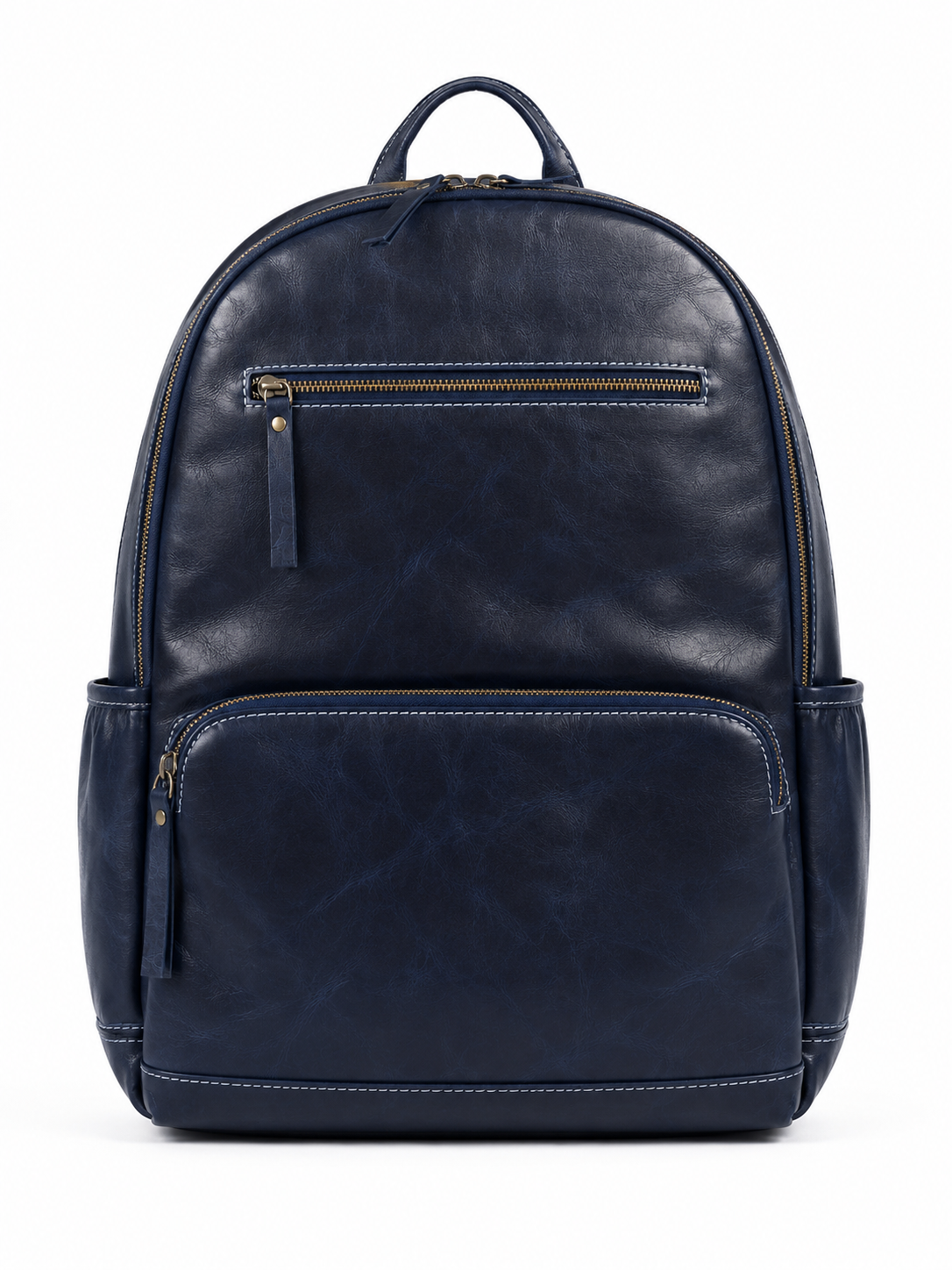 Premium Genuine Leather Laptop Backpack for Men & Women