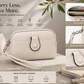 White Leather Wristlet Clutch