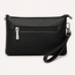Black Textured PU Leather Clutch