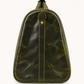 Vintage Leather Travel Duffel Bag – Green