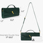 Braided PU Leather Clutch Bag - Green